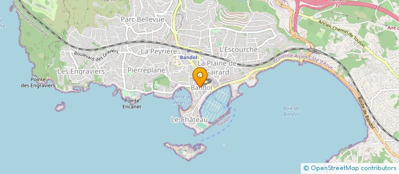 localisation de l'entreprise COPRO STELLA MARE à BANDOL