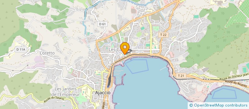 localisation de l'entreprise COPRO VALLE SERENA-BAT B2-B1 à AJACCIO