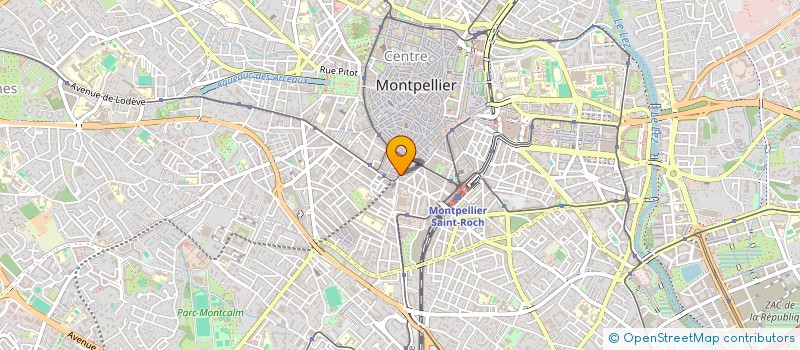 localisation de l'entreprise COPRO *VINGT UN R SAUNERIE à MONTPELLIER