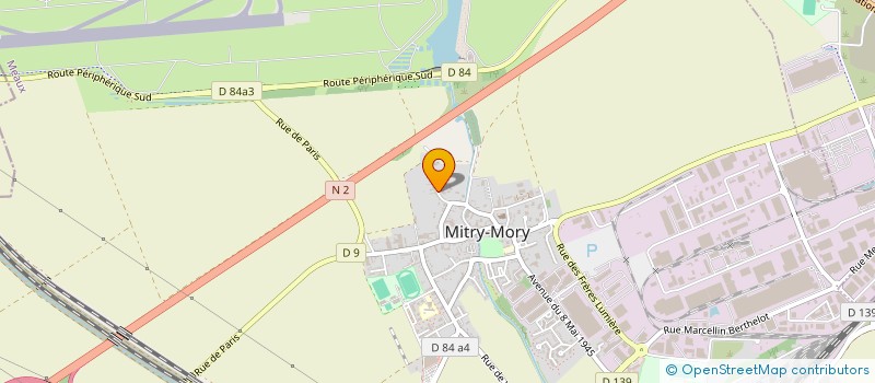 localisation de l'entreprise COPRODIS à MITRY-MORY