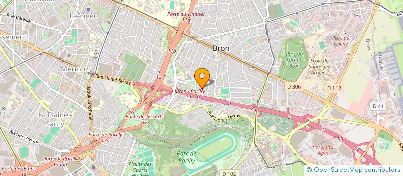 localisation de l'entreprise COPRODIV  BRON