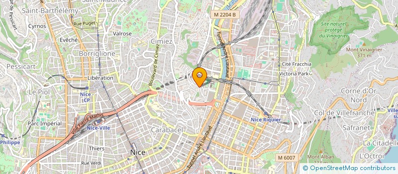 localisation de l'entreprise COPROGEST à NICE