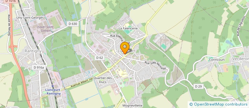 localisation de l'entreprise COPROM  LIANCOURT