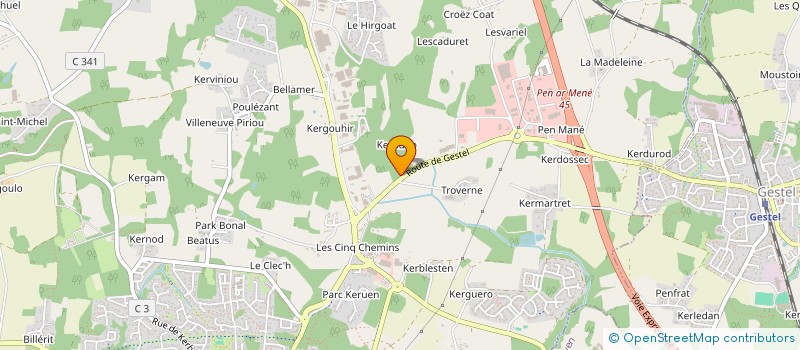 localisation de l'entreprise COPROMER TRANSPORTS à GUIDEL