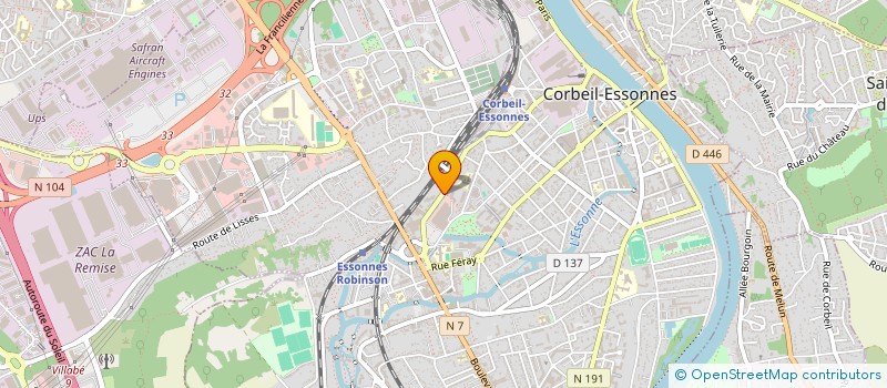 localisation de l'entreprise COPROMM TRANSIT à CORBEIL-ESSONNES