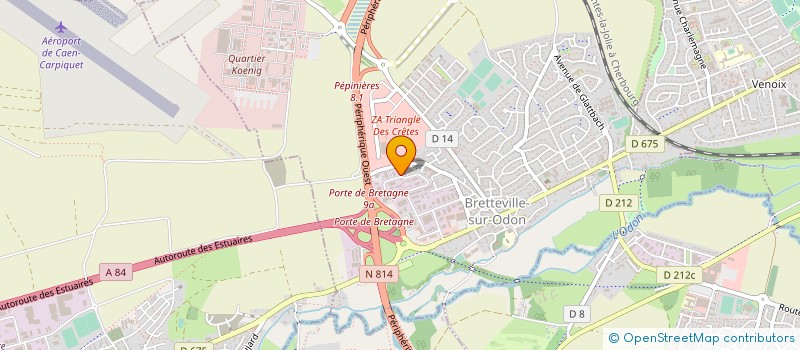 localisation de l'entreprise COPRONET à BRETTEVILLE-SUR-ODON