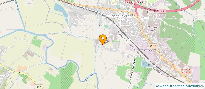 localisation de l'entreprise COPRONET SARL à PUGET-SUR-ARGENS