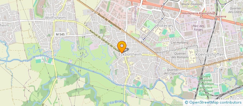 localisation de l'entreprise COPRONETTOYAGE à ECKBOLSHEIM