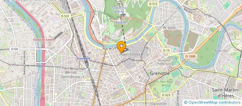 localisation de l'entreprise COPROP 1 AV FELIX VIALLET  GRENOBLE