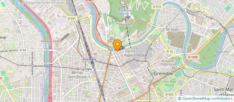 localisation de l'entreprise COPROP 1 BD EDOUARD REY  GRENOBLE