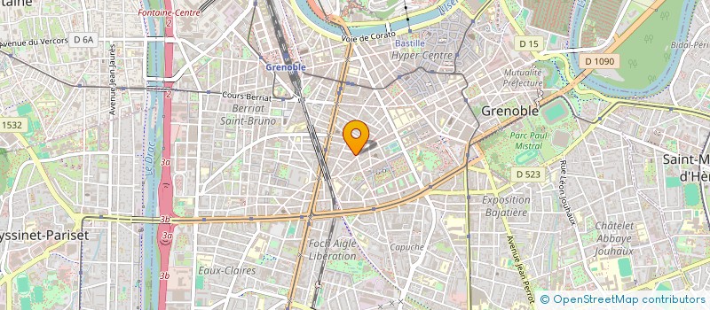 localisation de l'entreprise COPROP 1 PL J MARVAL  GRENOBLE