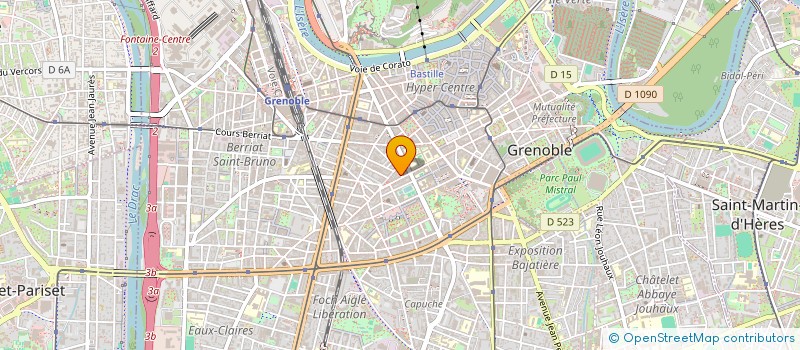 localisation de l'entreprise COPROP 1 RUE AUBERT DUBAYET  GRENOBLE