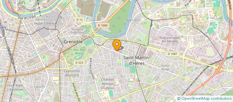 localisation de l'entreprise COPROP 1 RUE DE LA POSTE  SAINT-MARTIN-D'HERES