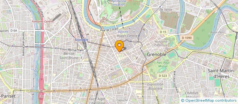 localisation de l'entreprise COPROP 1 RUE LAMARTINE  GRENOBLE