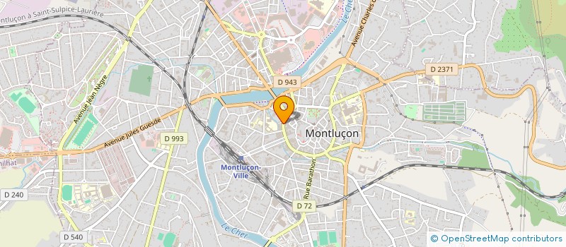 localisation de l'entreprise COPROP 10 BD DE COURTAIS à MONTLUCON