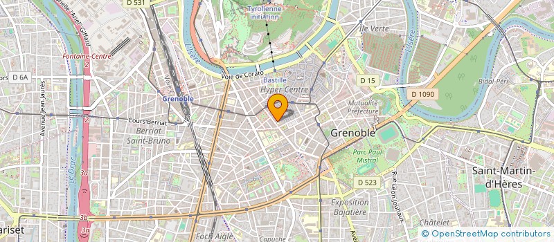 localisation de l'entreprise COPROP 10 R MILLET  GRENOBLE