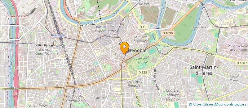 localisation de l'entreprise COPROP 10 RUE CHAMPOLLION  GRENOBLE