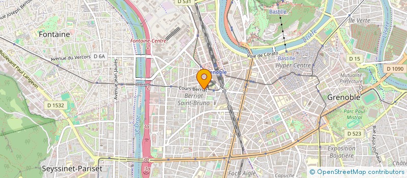 localisation de l'entreprise COPROP 106 C BERRIAT  GRENOBLE