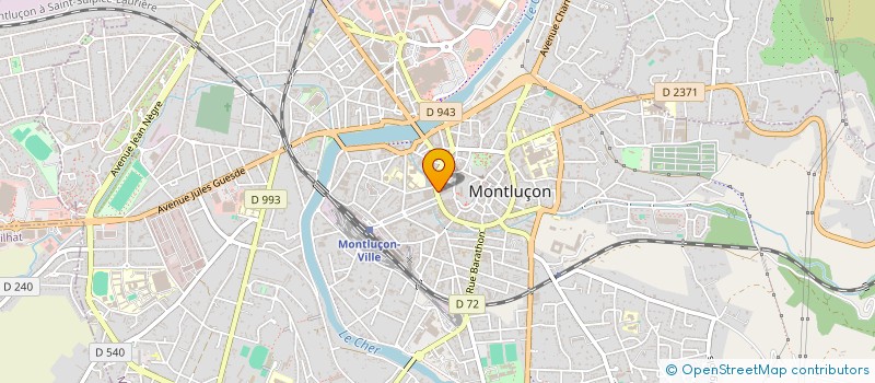 localisation de l'entreprise COPROP 11 BD DE COURTAIS à MONTLUCON