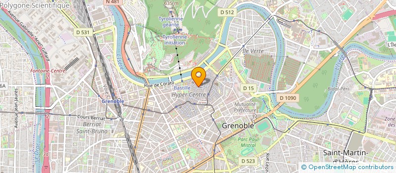 localisation de l'entreprise COPROP 11 GRANDE RUE  GRENOBLE