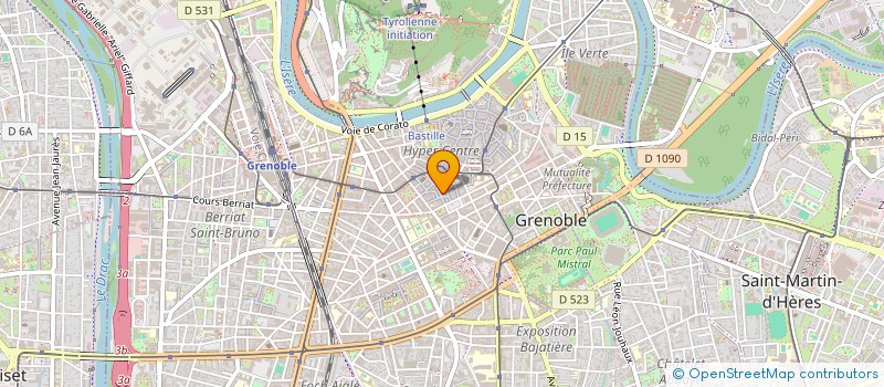 localisation de l'entreprise COPROP 11 R DE SAULT  GRENOBLE