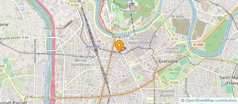 localisation de l'entreprise COPROP 12 ALSACE LORRAINE  GRENOBLE