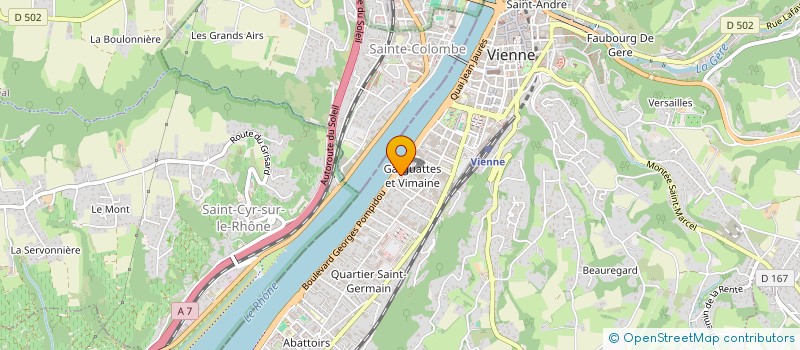 localisation de l'entreprise COPROP 13 ET 15 QU RIONDET  VIENNE