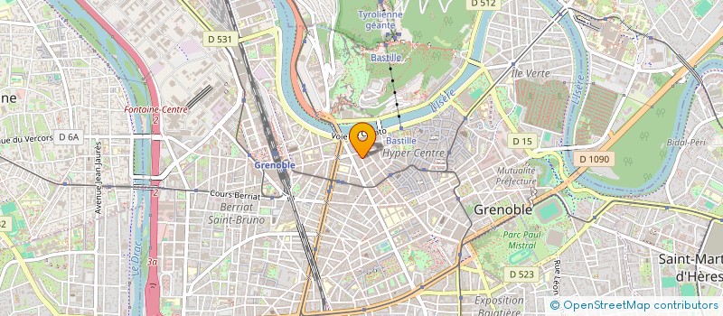 localisation de l'entreprise COPROP 13 R DOCTEUR MAZET  GRENOBLE