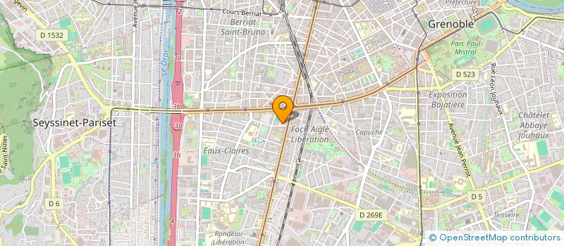 localisation de l'entreprise COPROP 13 R LOUIS  GRENOBLE