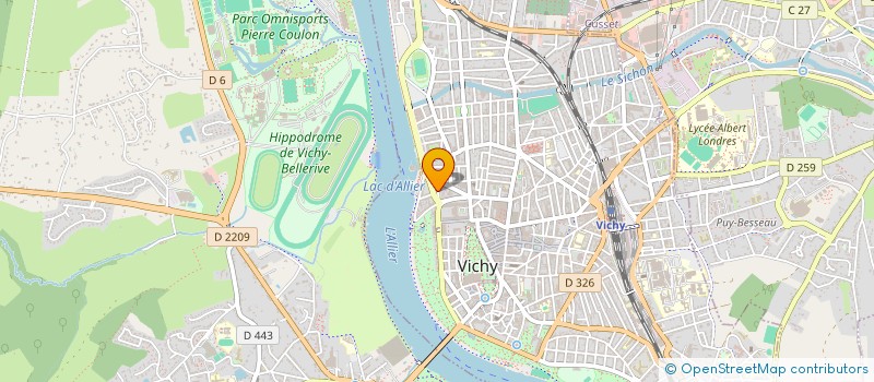 localisation de l'entreprise COPROP 13 RUE RAMBERT  VICHY