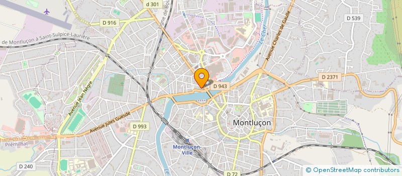 localisation de l'entreprise COPROP 13 SQ CHURCHILL  MONTLUCON