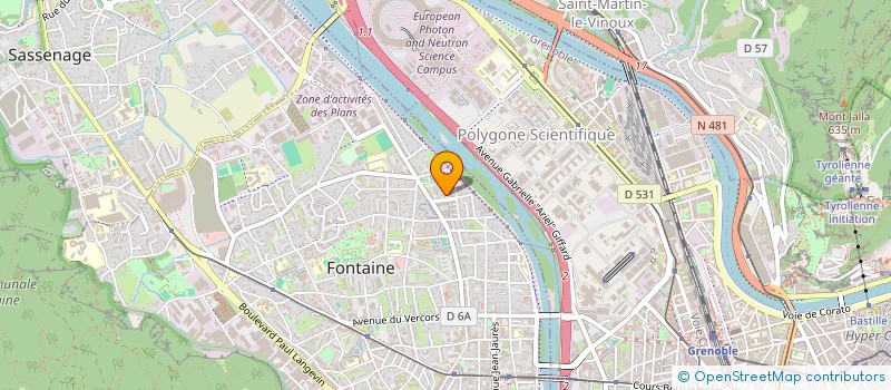 localisation de l'entreprise COPROP 14 R DE LA BASTILLE  FONTAINE