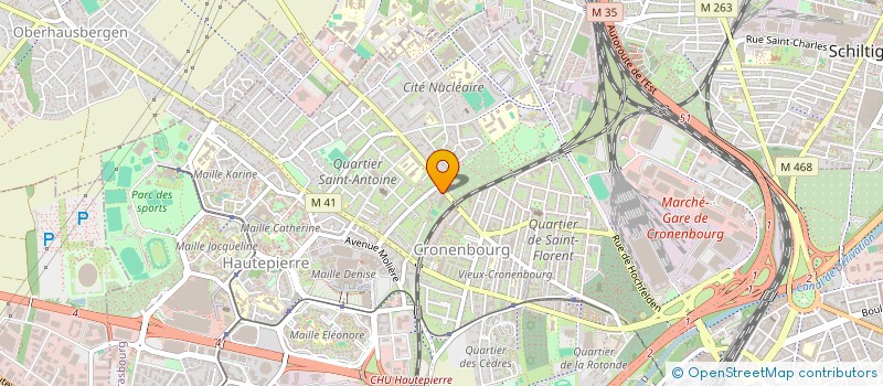 localisation de l'entreprise COPROP 147-149 RTE DE MITTELHAUSBERGEN à STRASBOURG