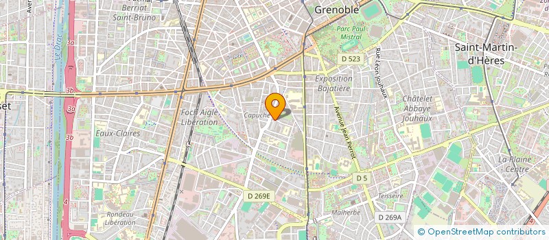 localisation de l'entreprise COPROP 15 17 PAUL BOURGET  GRENOBLE