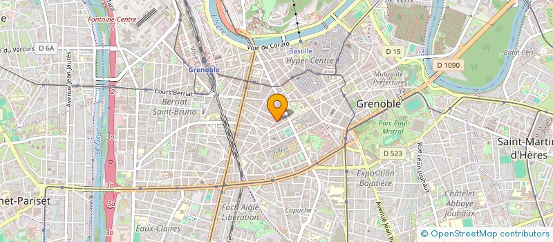 localisation de l'entreprise COPROP 15 RUE LAKANAL  GRENOBLE