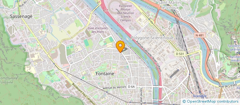 localisation de l'entreprise COPROP 16 R DES CHARMETTES  FONTAINE