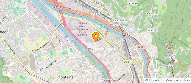 localisation de l'entreprise COPROP 16 R JULES FLANDRIN  GRENOBLE