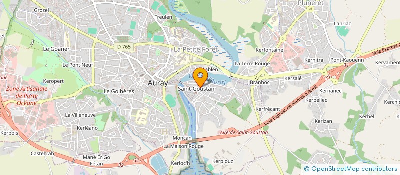 localisation de l'entreprise COPROP 16 RUE DU GOH LAIR 56400 AURAY à AURAY