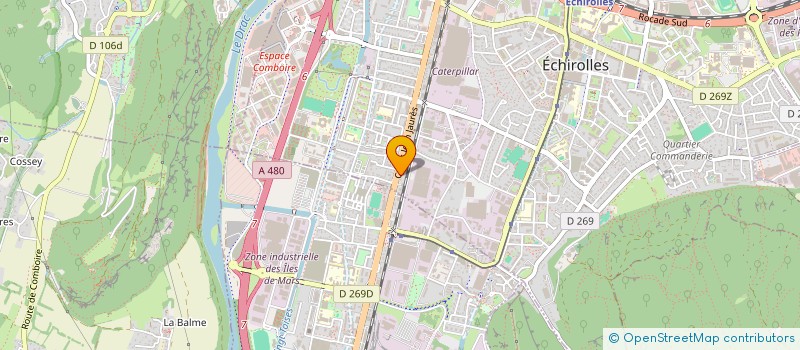 localisation de l'entreprise COPROP 169 C JEAN JAURES à ECHIROLLES