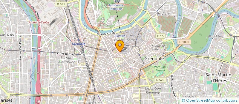 localisation de l'entreprise COPROP 17 R DE BONNE  GRENOBLE