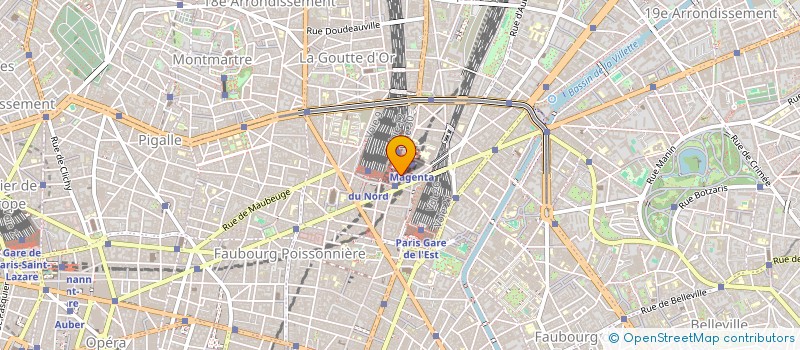 localisation de l'entreprise COPROP  176 RUE DU FG ST DENIS 75010 PARIS  PARIS