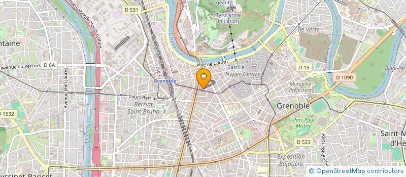 localisation de l'entreprise COPROP 18 AVENUE ALSACE LORRAINE  GRENOBLE