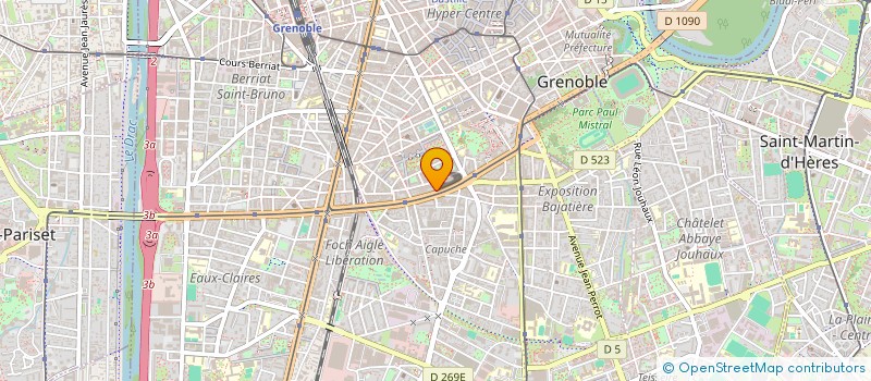 localisation de l'entreprise COPROP 18 BD MARECHAL FOCH  GRENOBLE