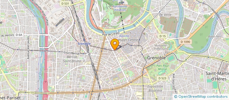 localisation de l'entreprise COPROP 2 AV ALSACE LORRAINE A GRENOBLE  GRENOBLE