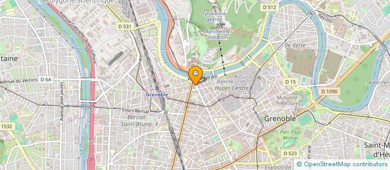 localisation de l'entreprise COPROP 2 BD GAMBETTA  GRENOBLE