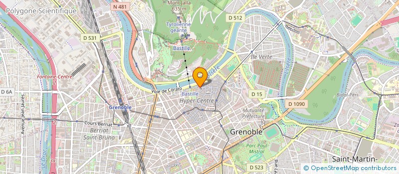 localisation de l'entreprise COPROP 2 PAS DU PALAIS  GRENOBLE