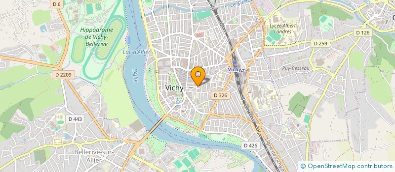 localisation de l'entreprise COPROP 20 AV PAUL DOUMER  VICHY