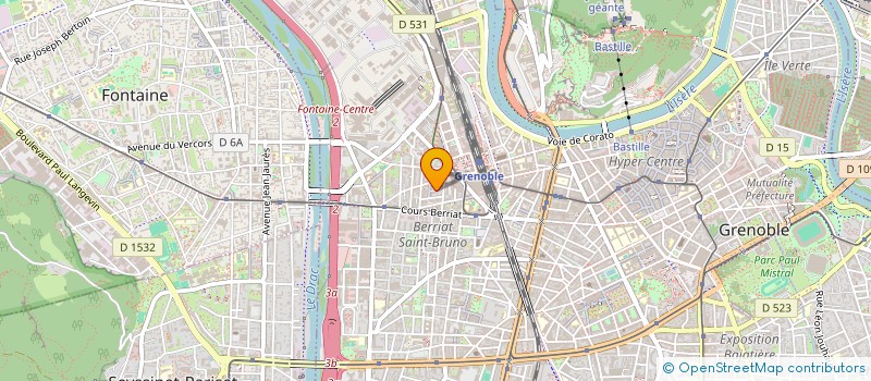 localisation de l'entreprise COPROP 20 R GUYNEMER  GRENOBLE