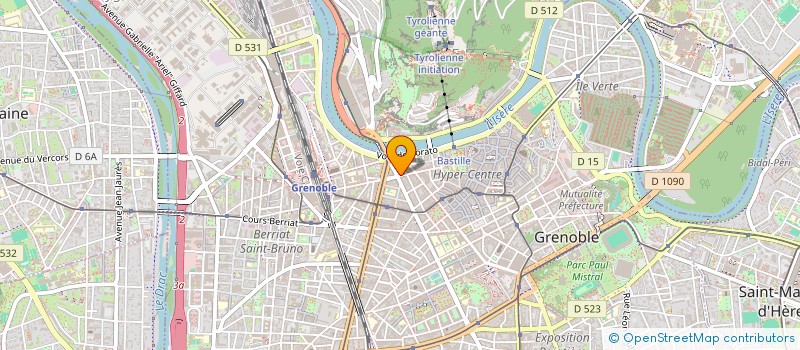 localisation de l'entreprise COPROP 22 AV FELIX VIALLET  GRENOBLE