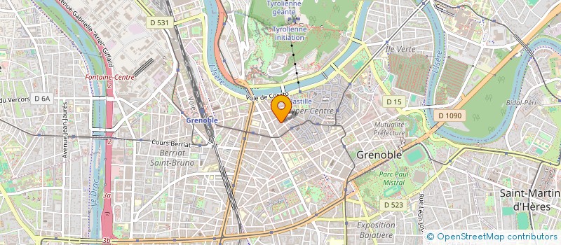 localisation de l'entreprise COPROP 22 BD EDOUARD REY  GRENOBLE